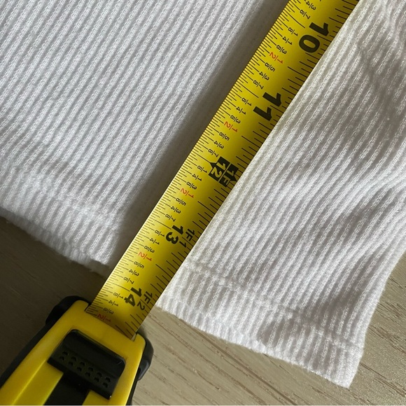 Talentless CROP MODAL TANK white ribbed M medium - Picture 13 of 14